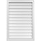 Ekena Millwork Vertical Surface Mount PVC Gable Vnt: Non-Functional, w/2"W x 1-1/2"H, Brickmould Frame, 26"W x 38"H GVPVE26X3802SN - alternate 1